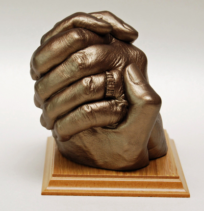 Freestanding Clasped Adult Hands
