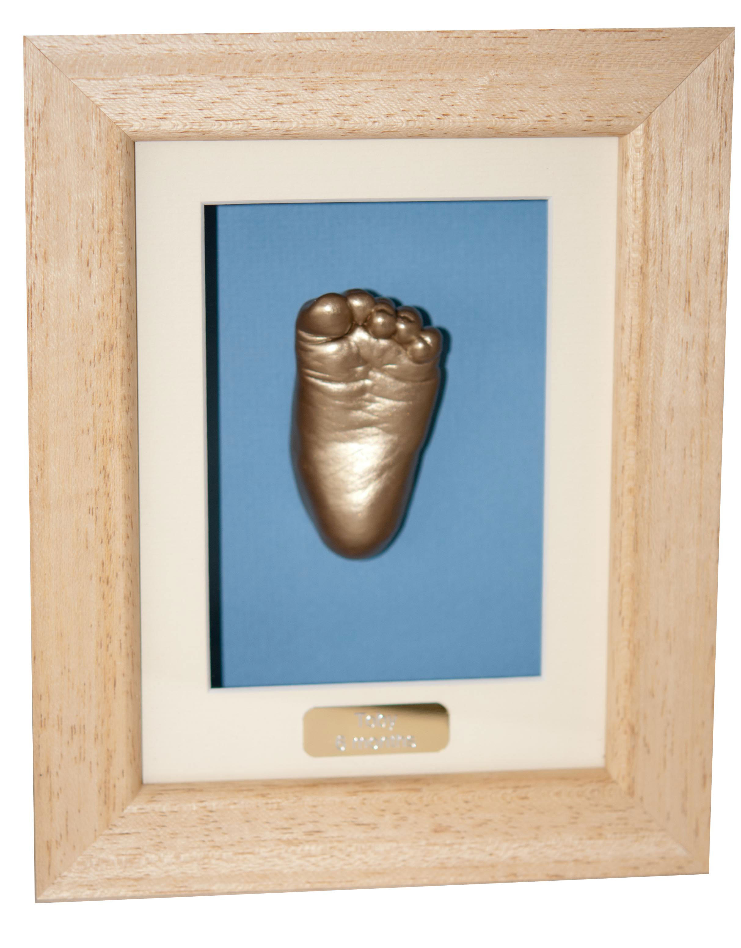 Gold Foot Cast - Natural Wax Frame