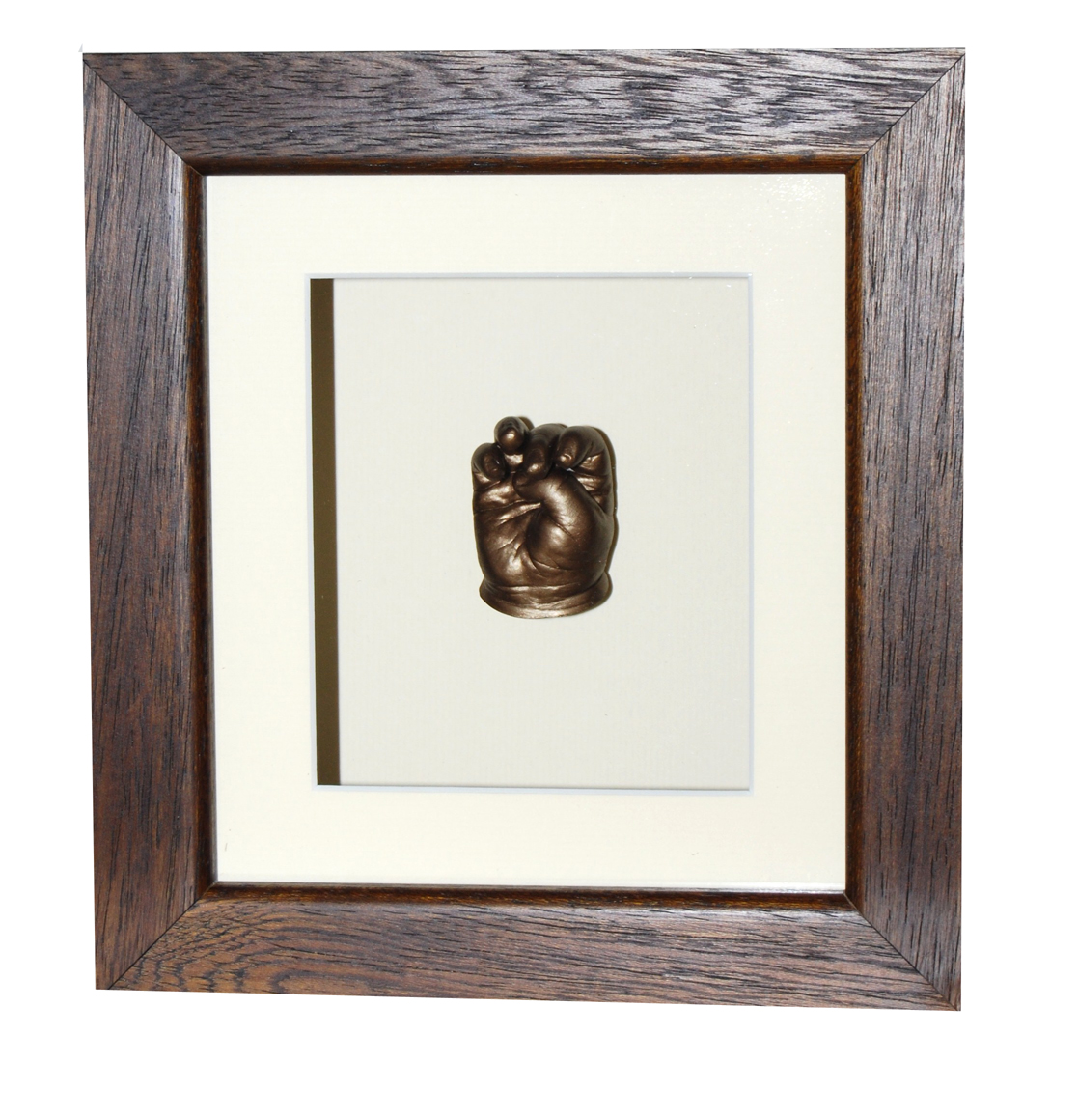 Single Hand Cast - Bronze finish - brown frame